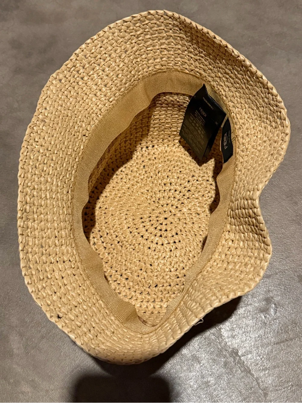 Fendi Raffia Bucket Hat NWOT - Picture 6 of 7